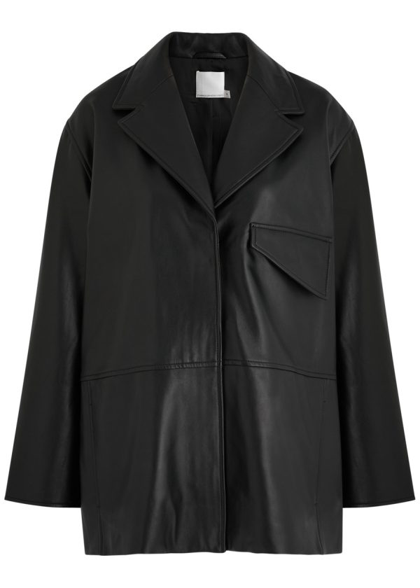 Christopher Esber Charli Leather Jacket - Black - 12 (UK12 / M)