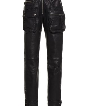 Ciane Leather Cargo Pants - Black - FR 36 - Moda Operandi