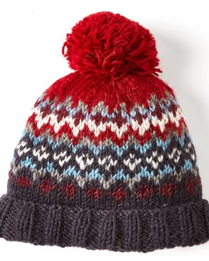 Clifden Bobble Beanie - Red
