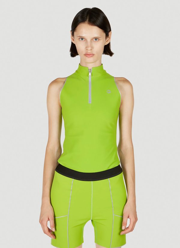 Coperni C+ Zip Bodysuit - Woman Tops Green L