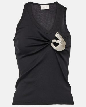 Coperni Emoji embellished cotton tank top