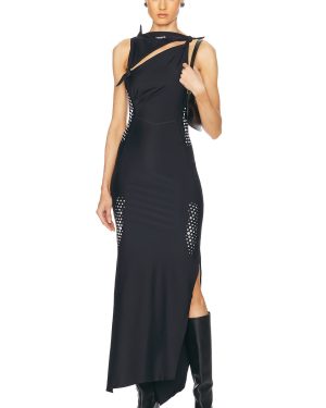 Coperni X Puma Asymmetric Dress in Black - Black. Size S (also in ).