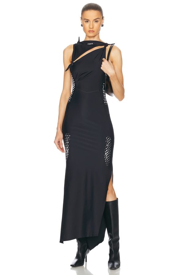 Coperni X Puma Asymmetric Dress in Black - Black. Size S (also in ).
