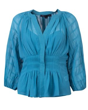 Cora Pleated Crop Top