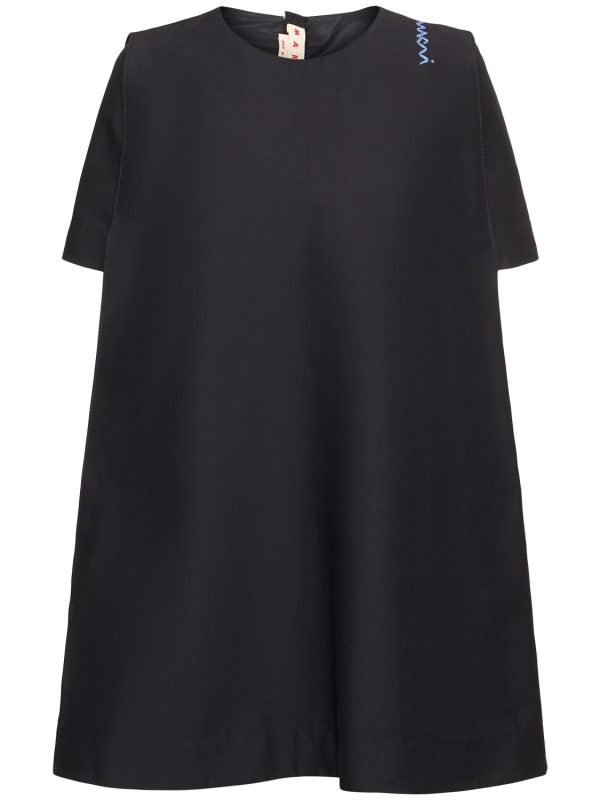 Cotton Cady A-line Mini Dress