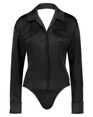Courrèges Backless Shirt Bodysuit