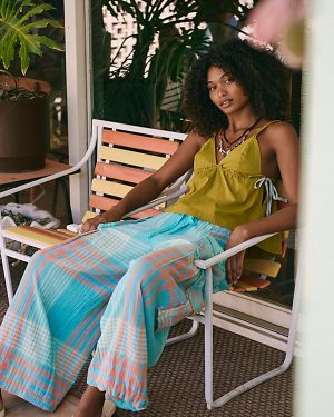 Crafted Cargo Trousers by free-est at Free People in Aqua Combo, Size: XS