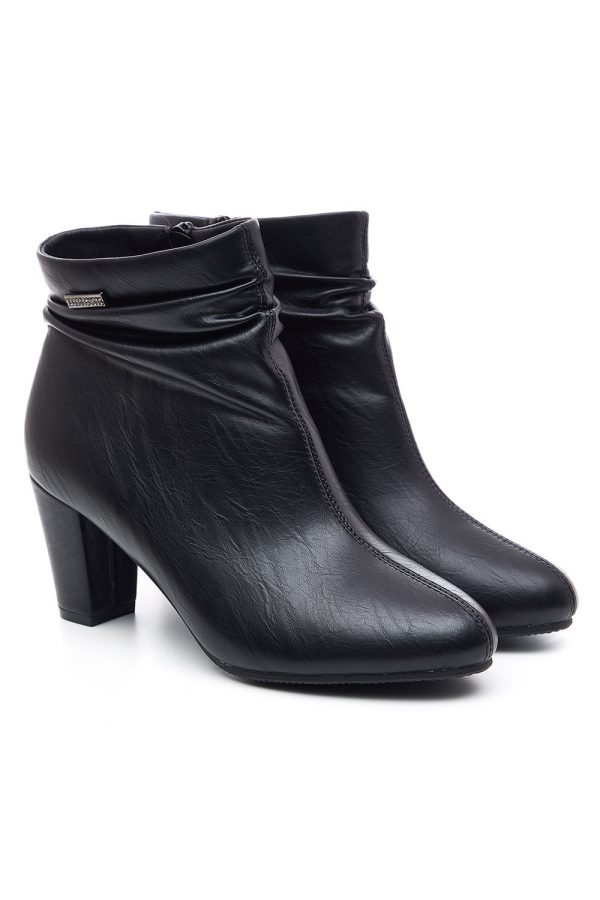 Cushion Walk - Diamante Detail Heeled Boots