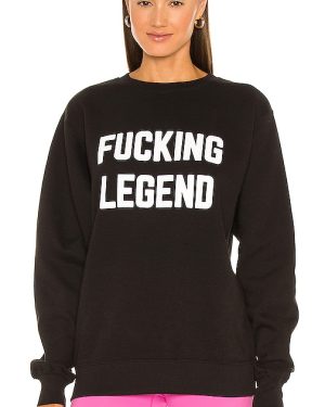 DEPARTURE Fucking Legend Crew Neck Sweatshirt in Black. Size M, S.