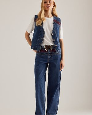 Damson Madder Drew Texas Embroidered Jeans