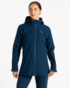 Dare 2b Women's Breathable Switch Up II Waterproof Jacket Moonlight Denim, Size: 10