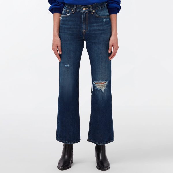 Dark Blue Riley Flared Jeans