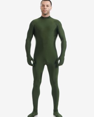 Dark Green Morph Suit Adults Bodysuit Lycra Spandex Catsuit
