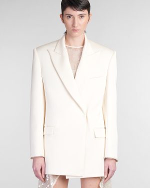 David Koma Blazer In Beige Triacetate