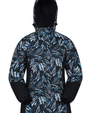 Dawn Womens Printed Ski Jacket - Dark Grey