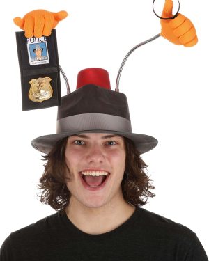 Deluxe Inspector Gadget Adult Fancy Dress Costume Hat | Fancy Dress Costume Accessories