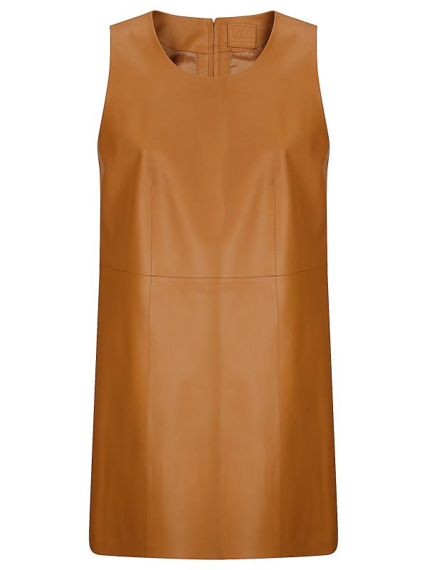 Desa 1972 Leather Mini A-line Dress