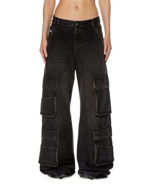 Diesel D-Sire-Cargo-D Trousers - Black