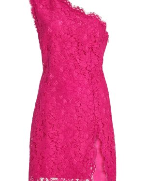 Dolce & Gabbana - Asymmetric Cotton Lace Mini Dress - Pink - IT 36 - Moda Operandi