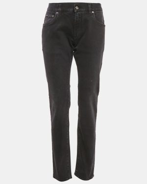 Dolce & Gabbana Black Denim Slim Fit Jeans L Waist 32"