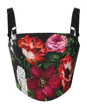 Dolce & Gabbana - Floral-Printed Rayon Corset Top - Floral - IT 42 - Moda Operandi