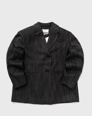 Drapey Stripe Suiting Oversized Blazer