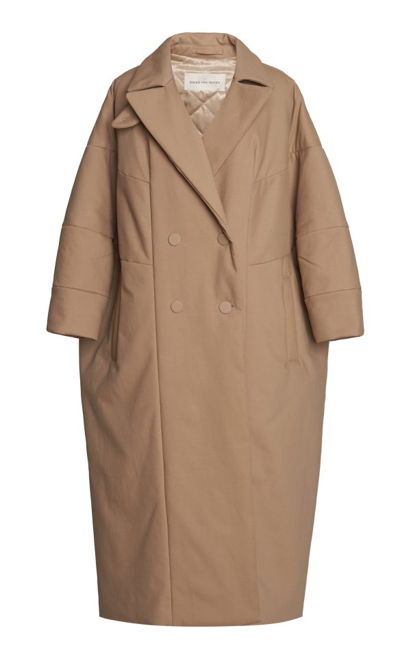 Dries Van Noten - Roxana Oversized Stretch-Cotton Coat - Neutral - S - Moda Operandi