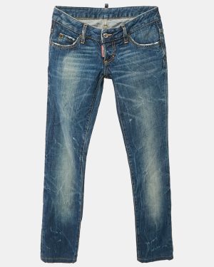 Dsquared2 Blue Washed Denim Jeans S Waist 29"