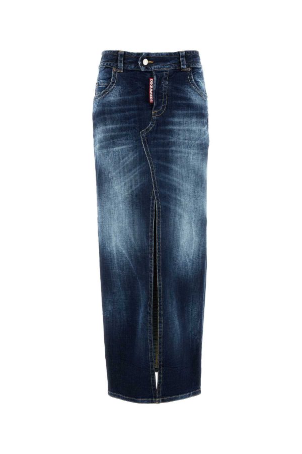 Dsquared2 Stretch Denim Skirt