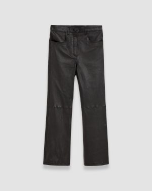 Duke Leather Stretch Trousers - 34