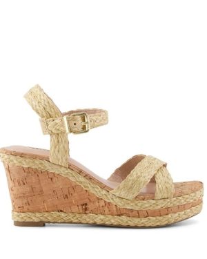 Dune London Kelisa Wedge Heels - Beige