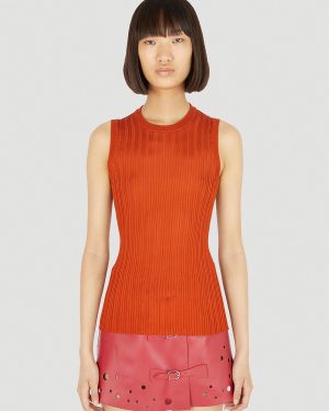 Durazzi Milano Silk Tank Top - Woman Tops Red M