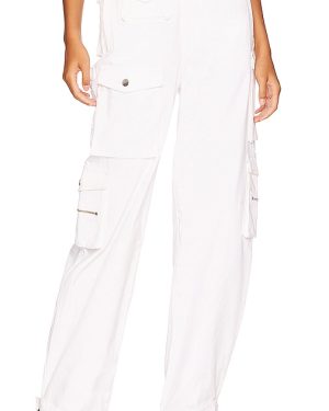 EB Denim Cargo Pants in White. Size XL, XXS.