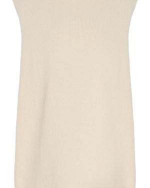 ELCE - Exclusive Manon Knit Cotton Top - Ivory - L - Moda Operandi