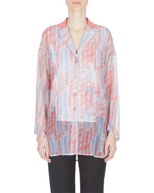 EMPORIO ARMANI Pattern Sheer Shirt - Multi