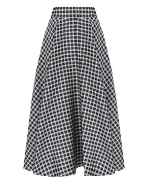 ESSENTIEL ANTWERP HAT DARK BLUE MIDI SKIRT