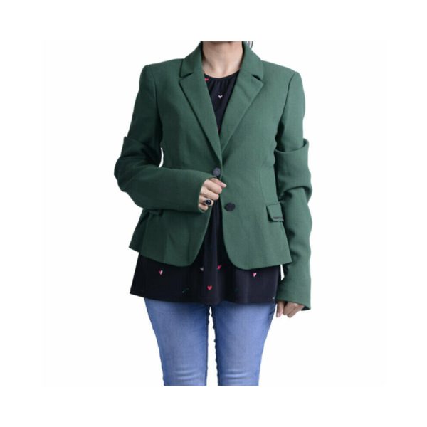 (EU 40) ARMANI JEANS Z5N08 DG Womens Blazer Suit Separate Ladies Formal Green Suit Top