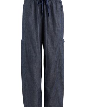 Eileen Fisher Chambray Cargo Trousers - Denim - XS (UK 6-8 / XS) - XS (UK 6-8 /xs)
