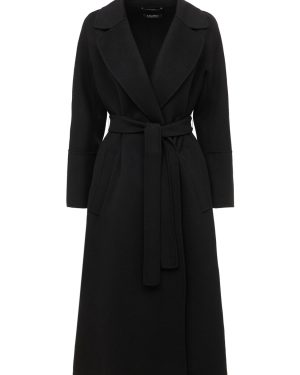 Elisa Wool Belted Long Coat