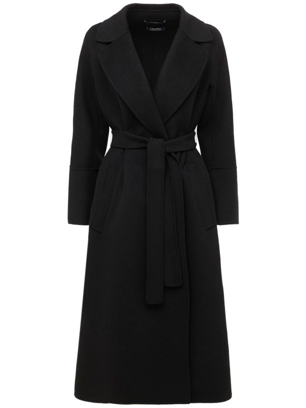 Elisa Wool Belted Long Coat