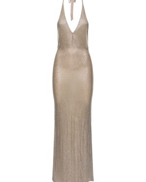 Embellished Halter Neck Long Dress