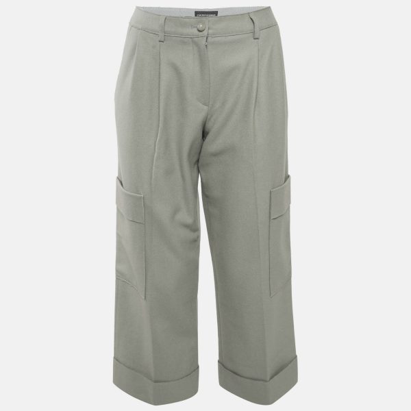 Emporio Armani Green Felt Cargo Pants M