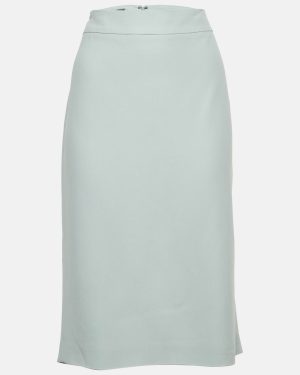 Emporio Armani Pale Blue Crepe Pencil Skirt L