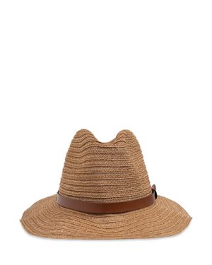 Emporio Armani Straw Fedora Hat