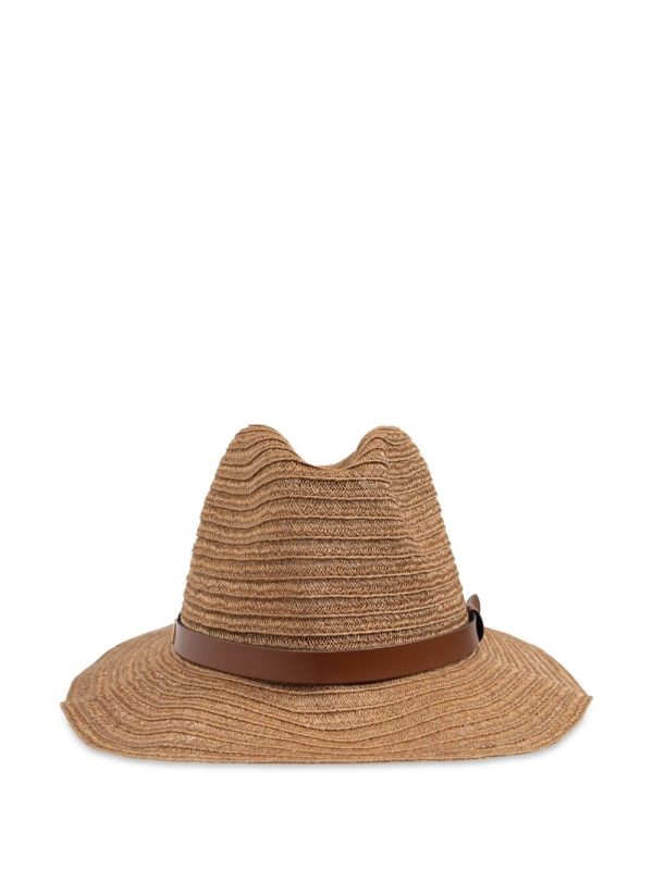 Emporio Armani Straw Fedora Hat