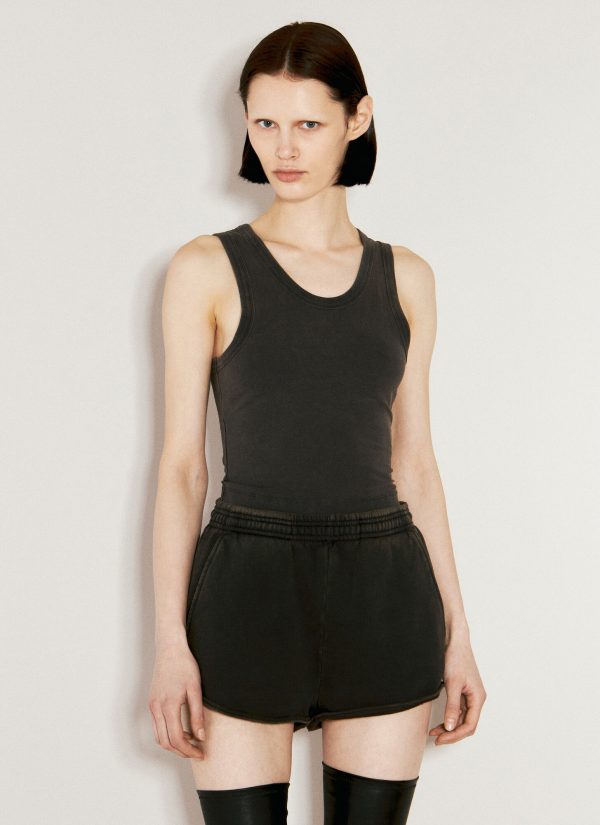 Entire Studios Cropped Tank Top - Woman Tops Black Xs