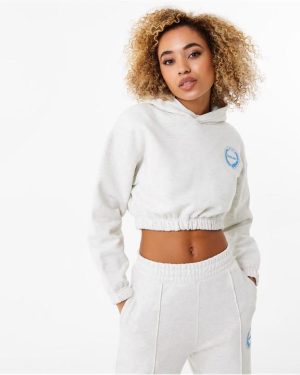 Everlast Cropped Hoody Womens - White