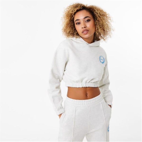 Everlast Cropped Hoody Womens - White