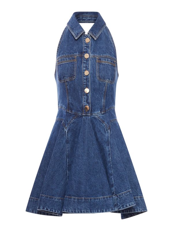 FLARED MINI DRESS - Self-portrait - Woman