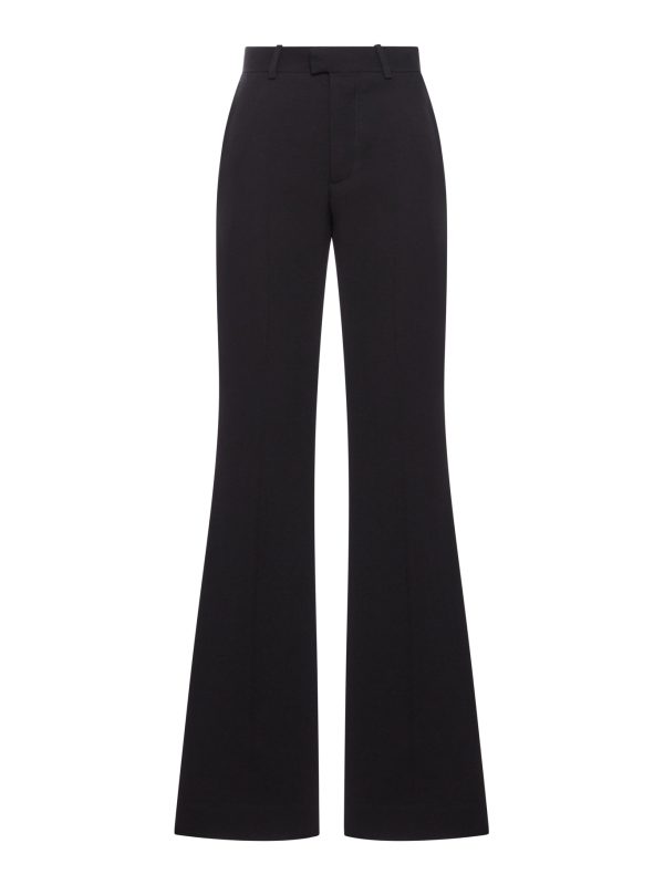 FLARED TROUSERS IN FLUID VISCOSE - Balenciaga - Woman